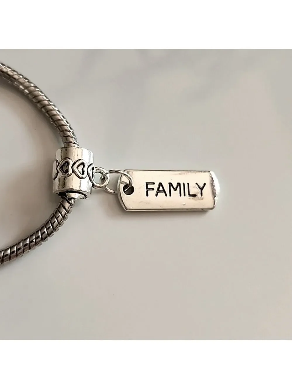 ☀️FAMILY Word Charm Fits pandora and European Systems
